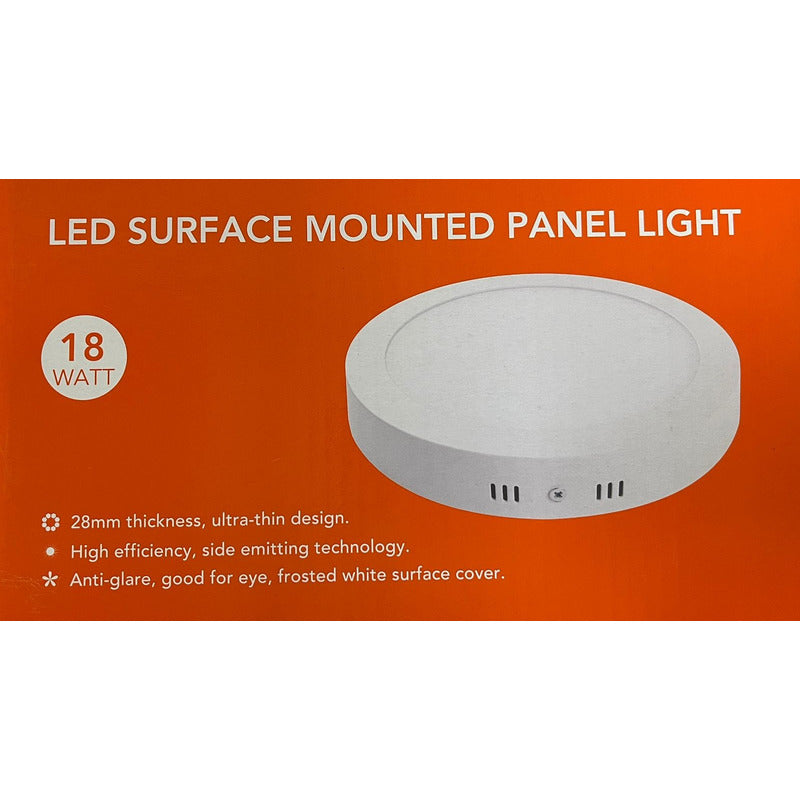 Panel LED Sobrepuesto Redondo 18W FSL Luz Cálida/ Neutra/ Fria