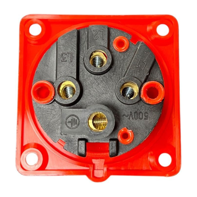 Enchufe Industrial Hembra Embutido FSL 3P+T 32A IP44 380-415V 6h | Toma Trifásica Oculta Potente