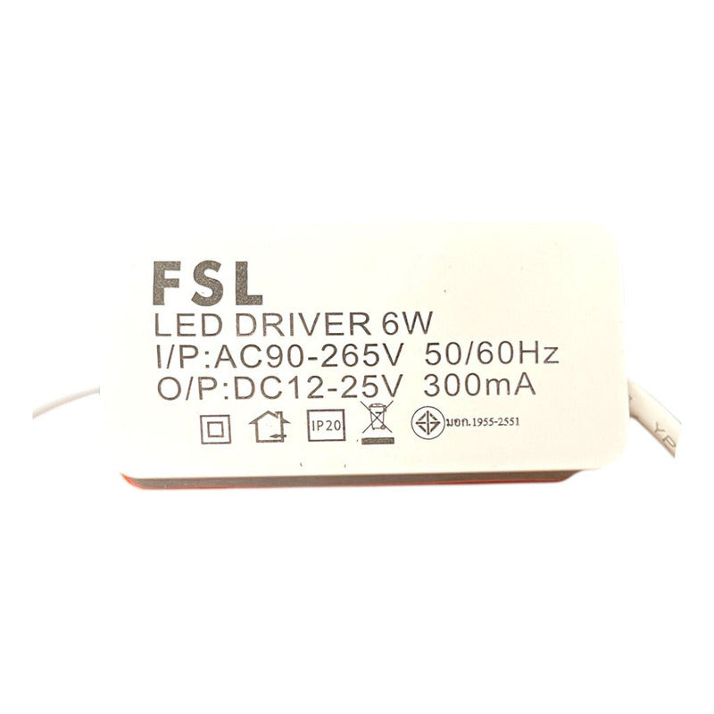 Panel LED Redondo Sobrepuesto FSL 6W Luz Cálida o Fría