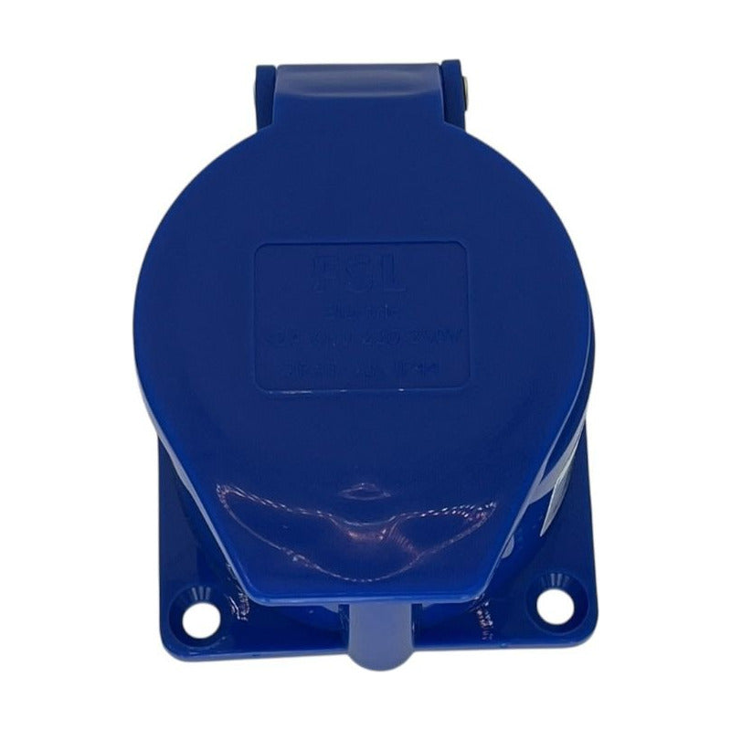 Enchufe Industrial Hembra Embutido FSL 2P+T 32A IP44 220-250V | Toma Alta Corriente Oculta