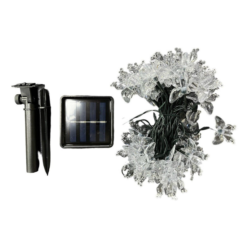 Guirnalda Solar Decorativa 5 Metros 50 LEDs Mariposa FSL – Iluminación Exterior IP65