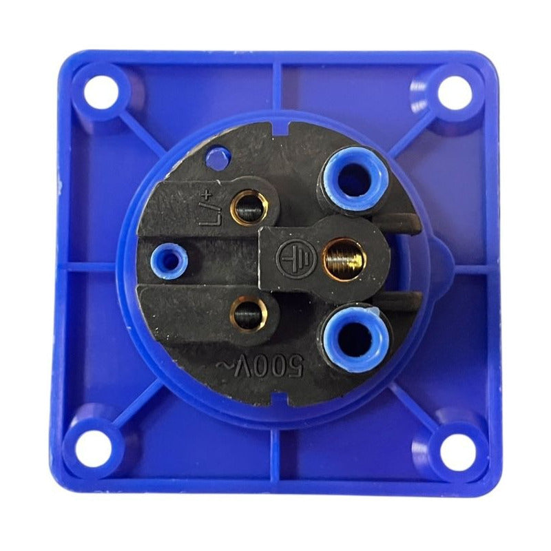 Enchufe Industrial Hembra Embutido FSL 2P+T 16A IP44 220-250V | Instalación Oculta Profesional