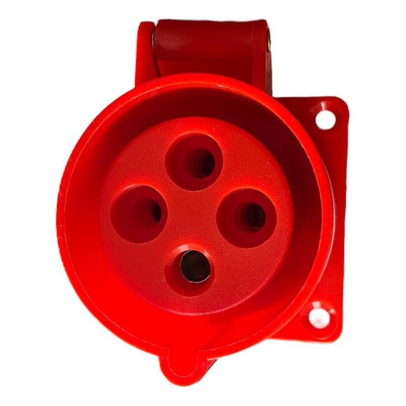 Enchufe Industrial Hembra Embutido FSL 3P+T 32A IP44 380-415V 6h | Toma Trifásica Oculta Potente