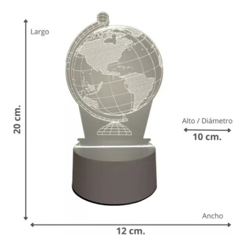 Lámpara 3D Decorativa LED – Diseño Moderno para Interiores