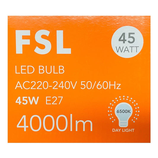 Ampolleta Led Industrial Alta Potencia 45w/e27 Luz Fria Fsl Blanco Frío