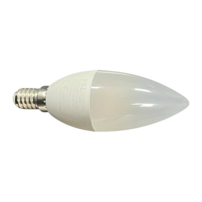 Ampolleta LED Tipo Vela Empavonada 5W Base E14 Luz Cálida / Luz Fría – FSL