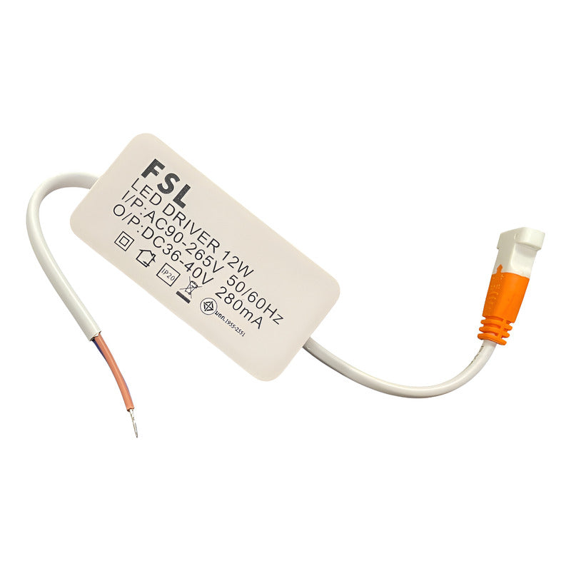 Panel LED Embutido Redondo 12W – Luz Cálida 3000K o Luz Fría 6500K – FSL