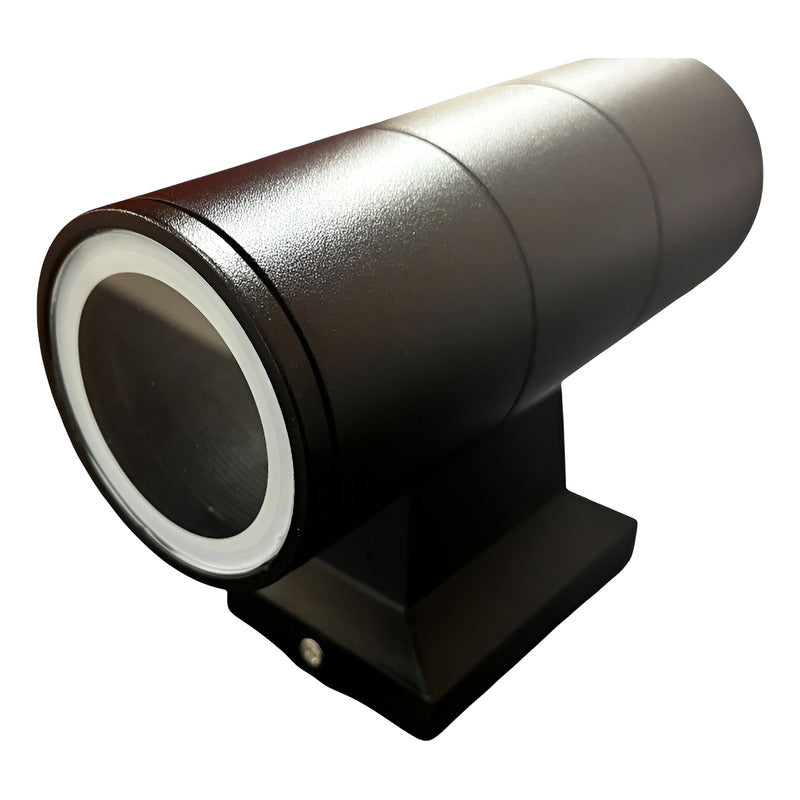 Aplique Exterior Doble Gu10 Ip54 Para 2 Ampolletas Fsl - Negro