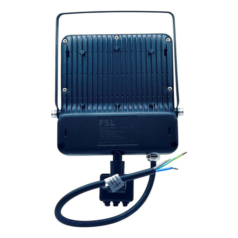 Reflector LED 30W con Sensor de Movimiento IP65 Luz Fría 6500K Negro FSL Exterior
