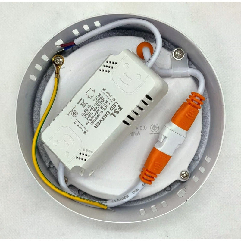 Panel LED Redondo Sobrepuesto FSL 6W Luz Cálida o Fría