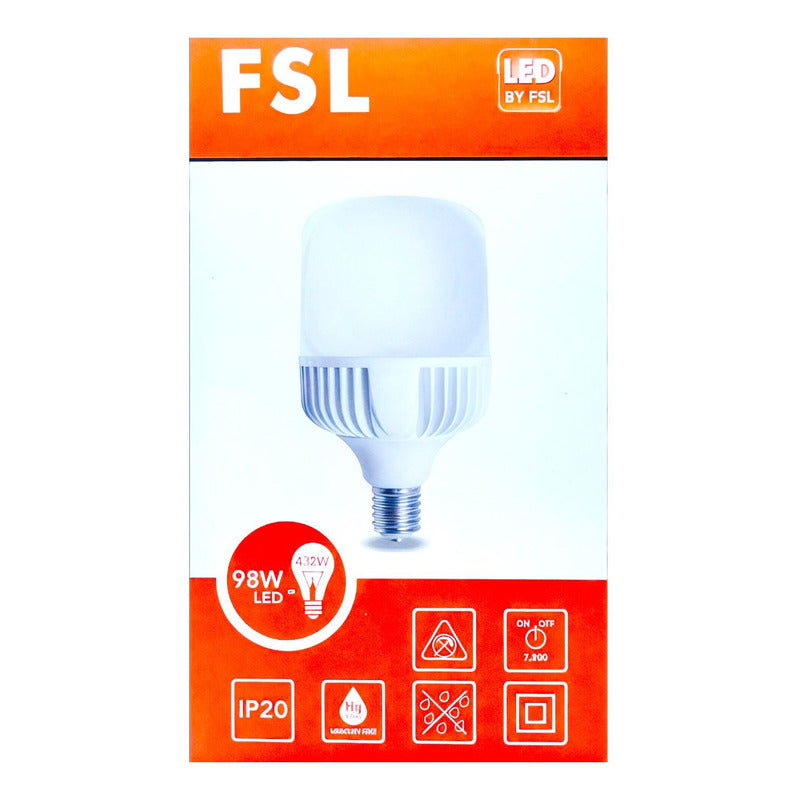 Ampolleta LED Industrial Alta Potencia 98W Base E40 Luz Fría – FSL