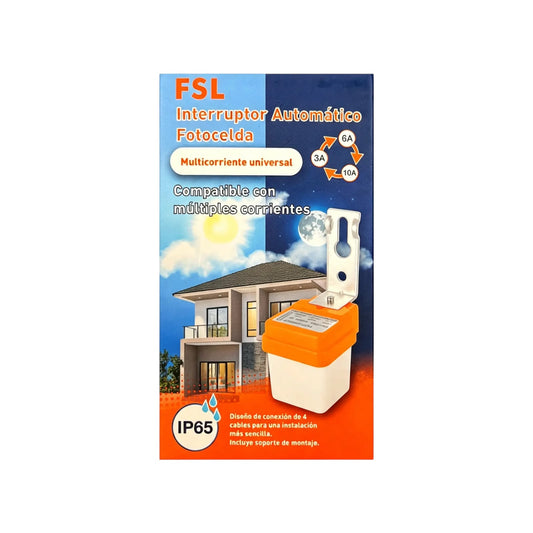 Interruptor Automático Fotocelda Multicorriente Ip65 Fsl