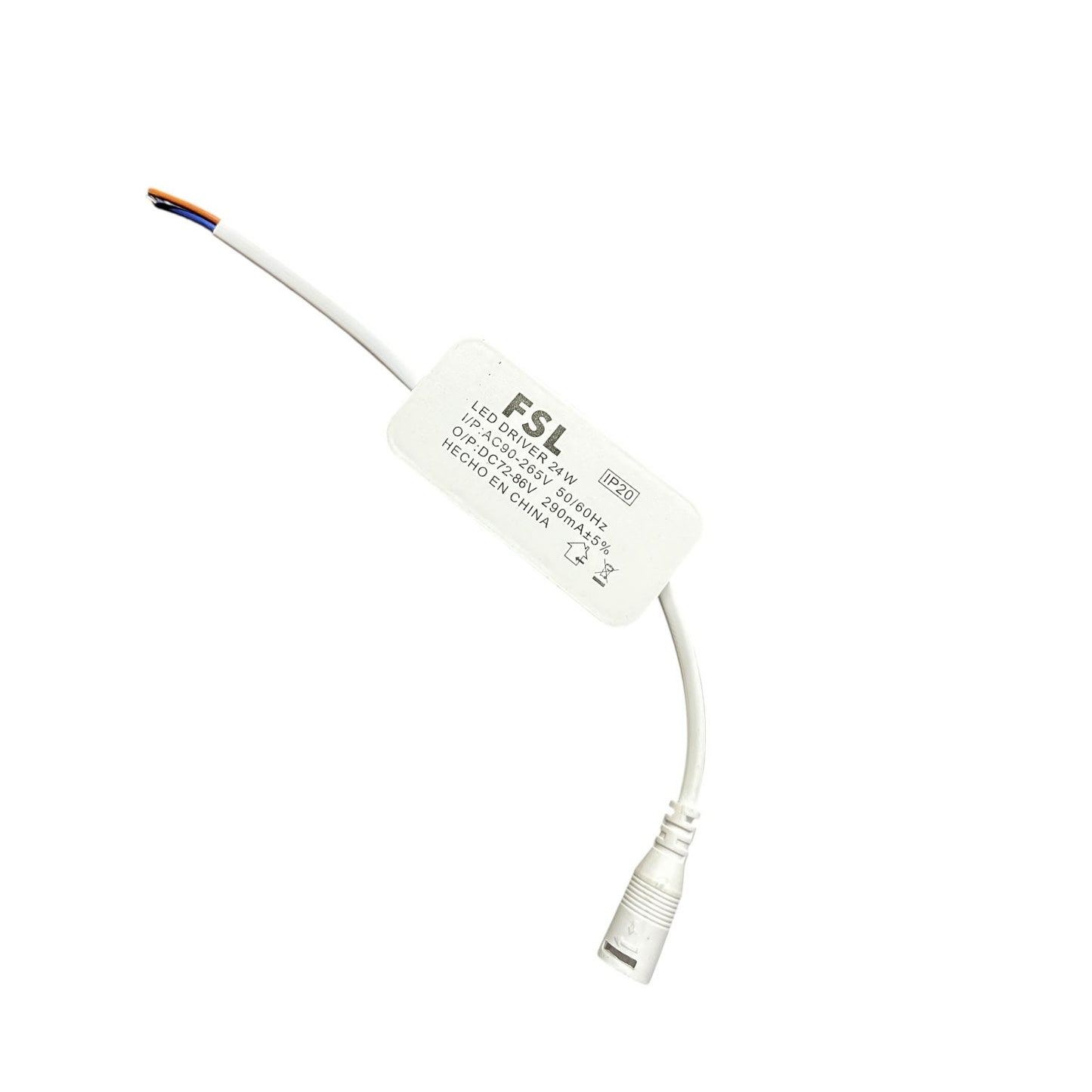 Panel Led Sobrepuesto Redondo 24w Luz Fría 6500k Negro- Fsl