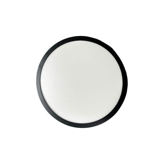 Panel Led Sobrepuesto Redondo 24w Luz Fría 6500k Negro- Fsl