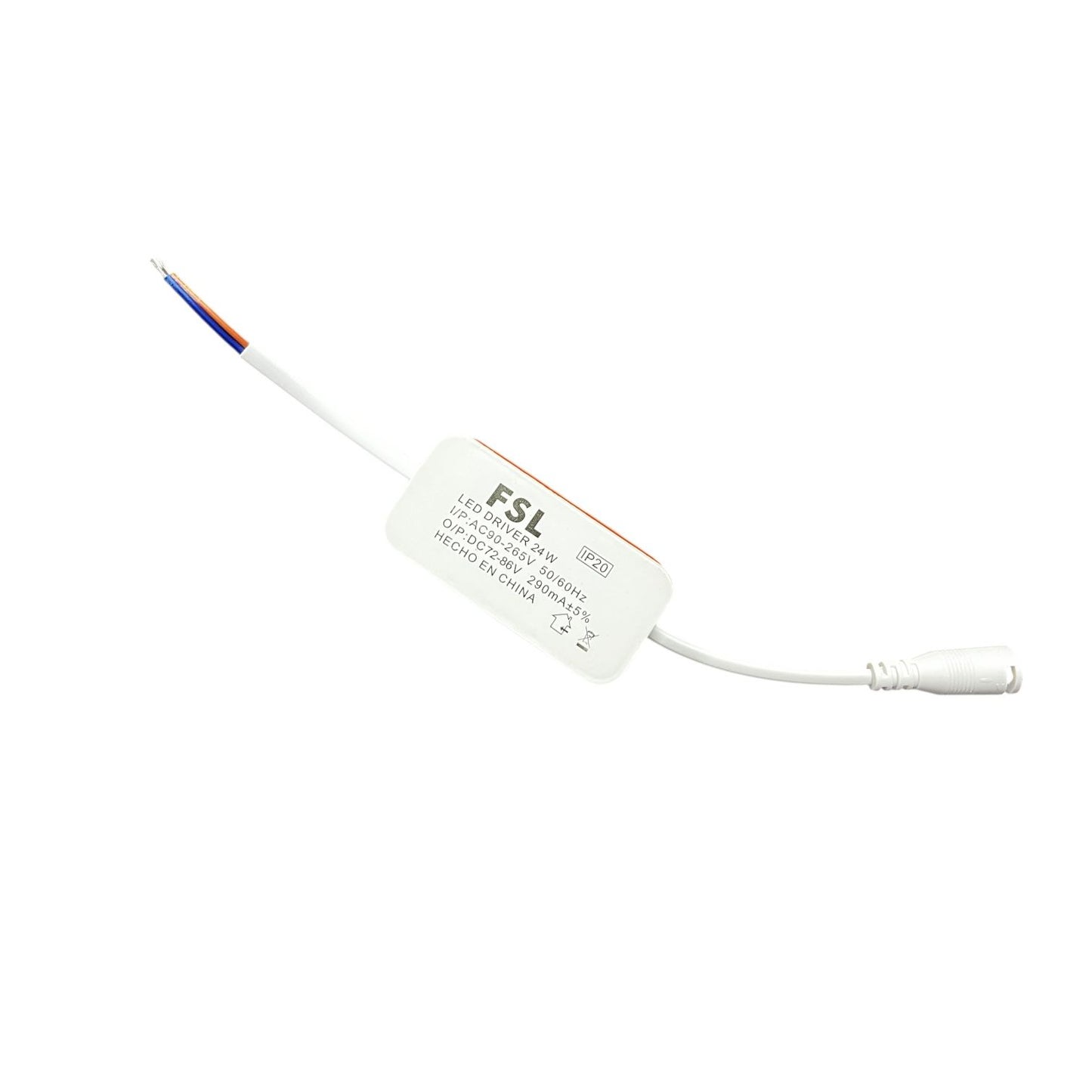 Panel Led Sobrepuesto Redondo 24w Luz Fría 6500k Negro- Fsl