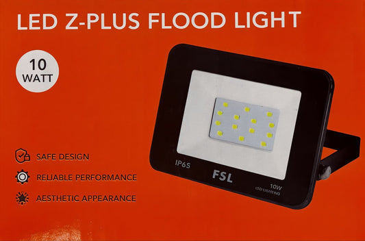 Reflector LED 10W FSL IP65 Luz Fría 6500K Exterior Certificación SEC