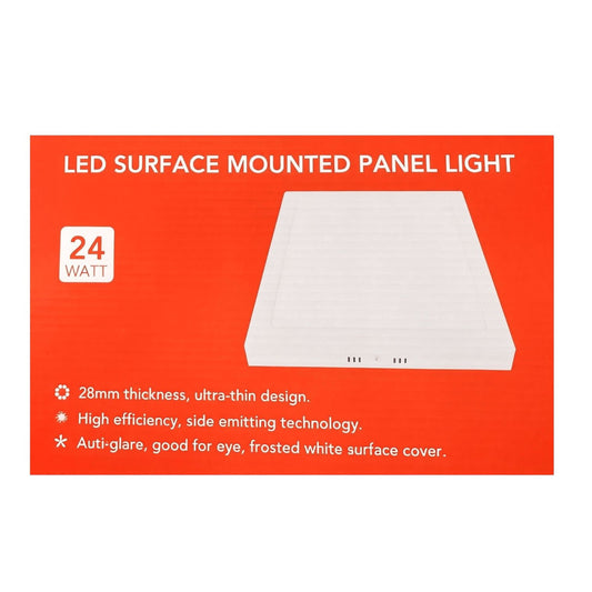 Panel LED Sobrepuesto Cuadrado 24W Luz Fría 6500K – FSL (Open Box)