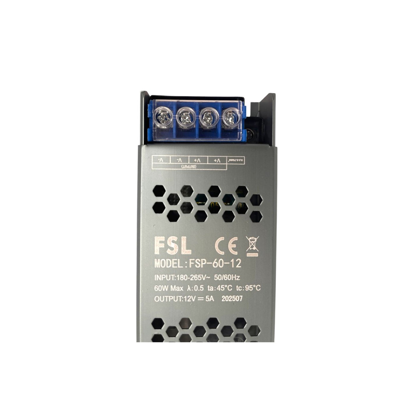 Transformador LED FSL 12V 60W para Cintas LED – Strip Light Driver DC12V 60W