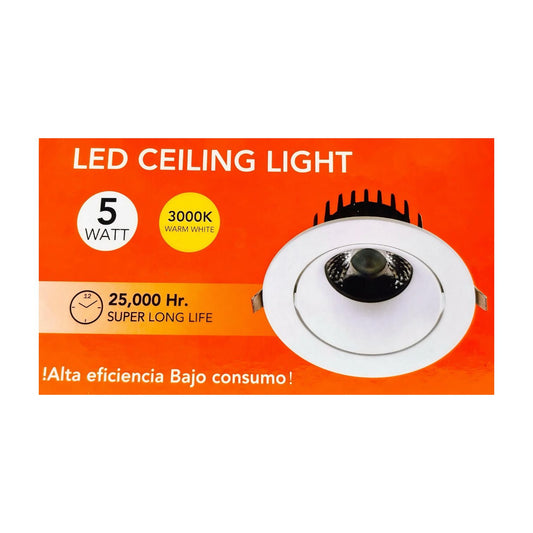 Foco Embutido LED 5W FSL COB 24° Luz cálida o fría IP20