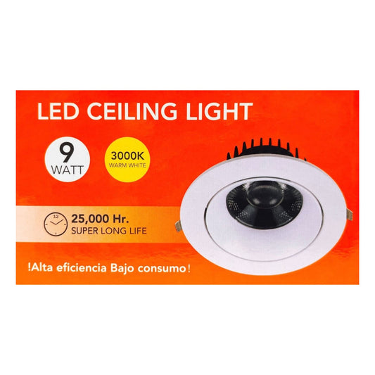 Foco Embutido LED 9W FSL COB 24° Luz cálida o fría IP20