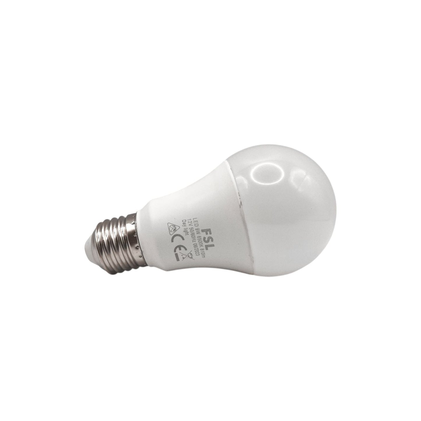 Ampolleta Led 12v 9w E27 Fsl Luz Fría 6500k Bajo Voltaje