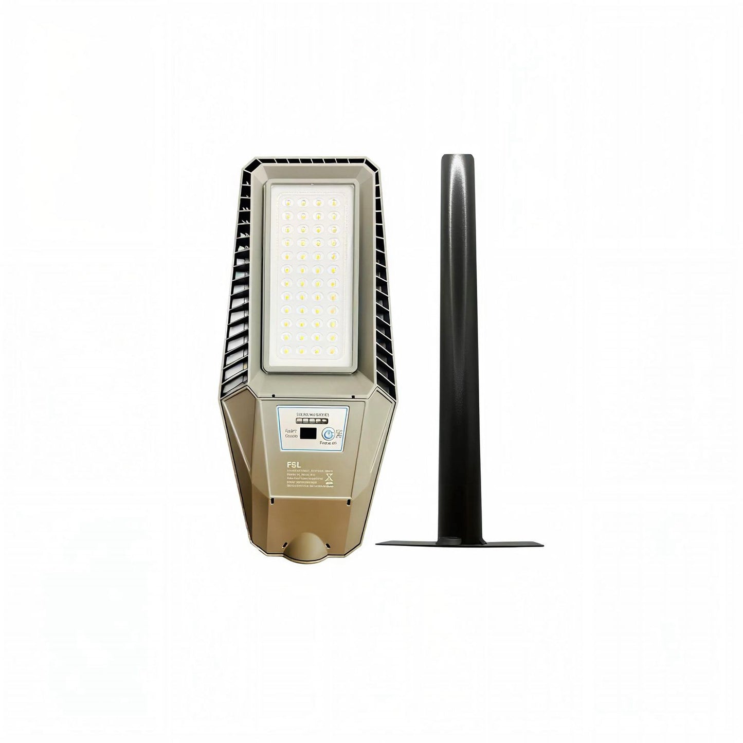 Luminaria Publicar Solar Led 150w 3cct Fsl Con Soporte 48cm