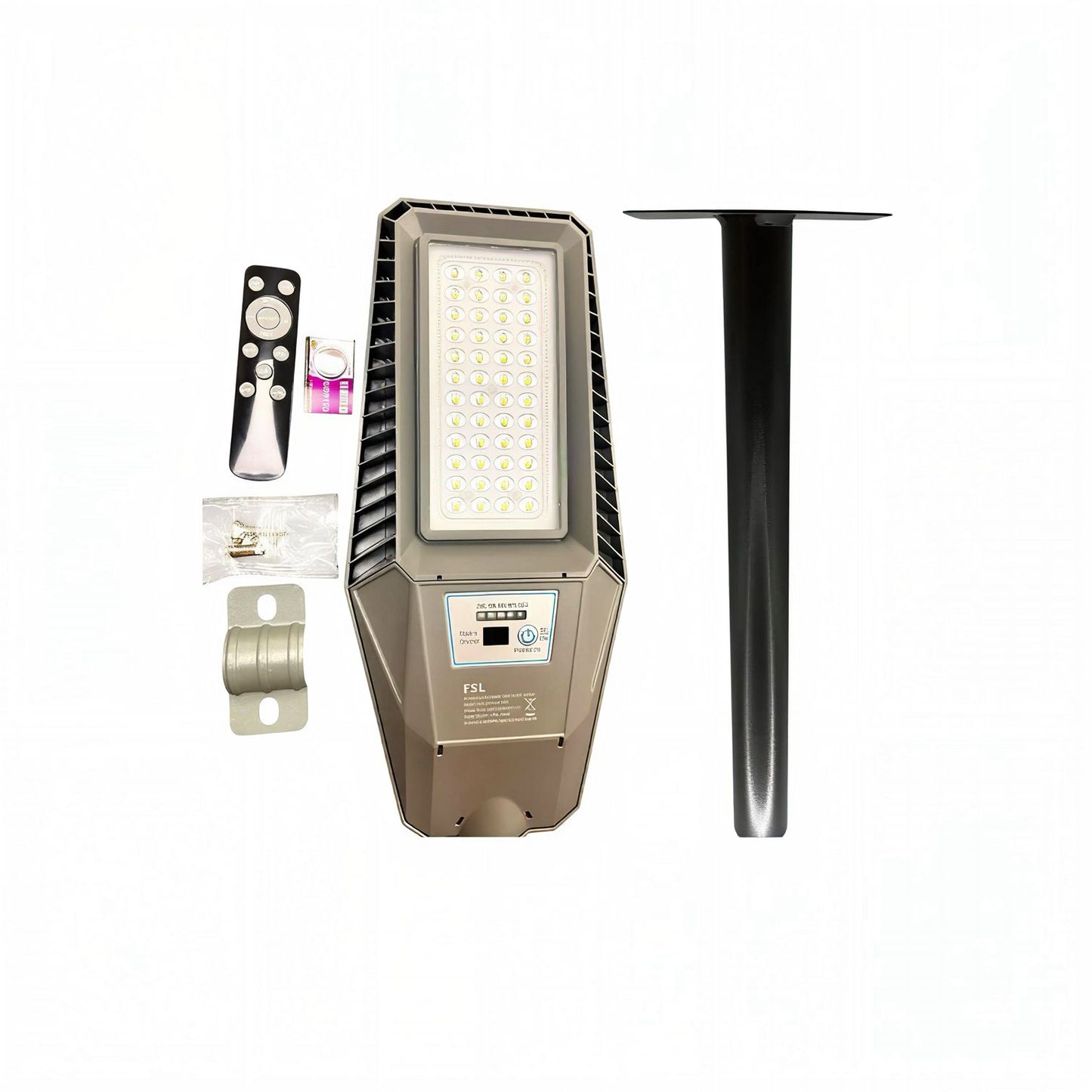 Luminaria Publicar Solar Led 150w 3cct Fsl Con Soporte 48cm