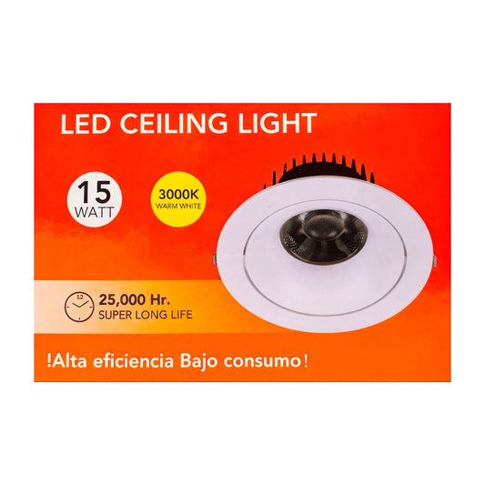 Foco Embutido LED 15W FSL COB 24° Luz cálida o fría IP20