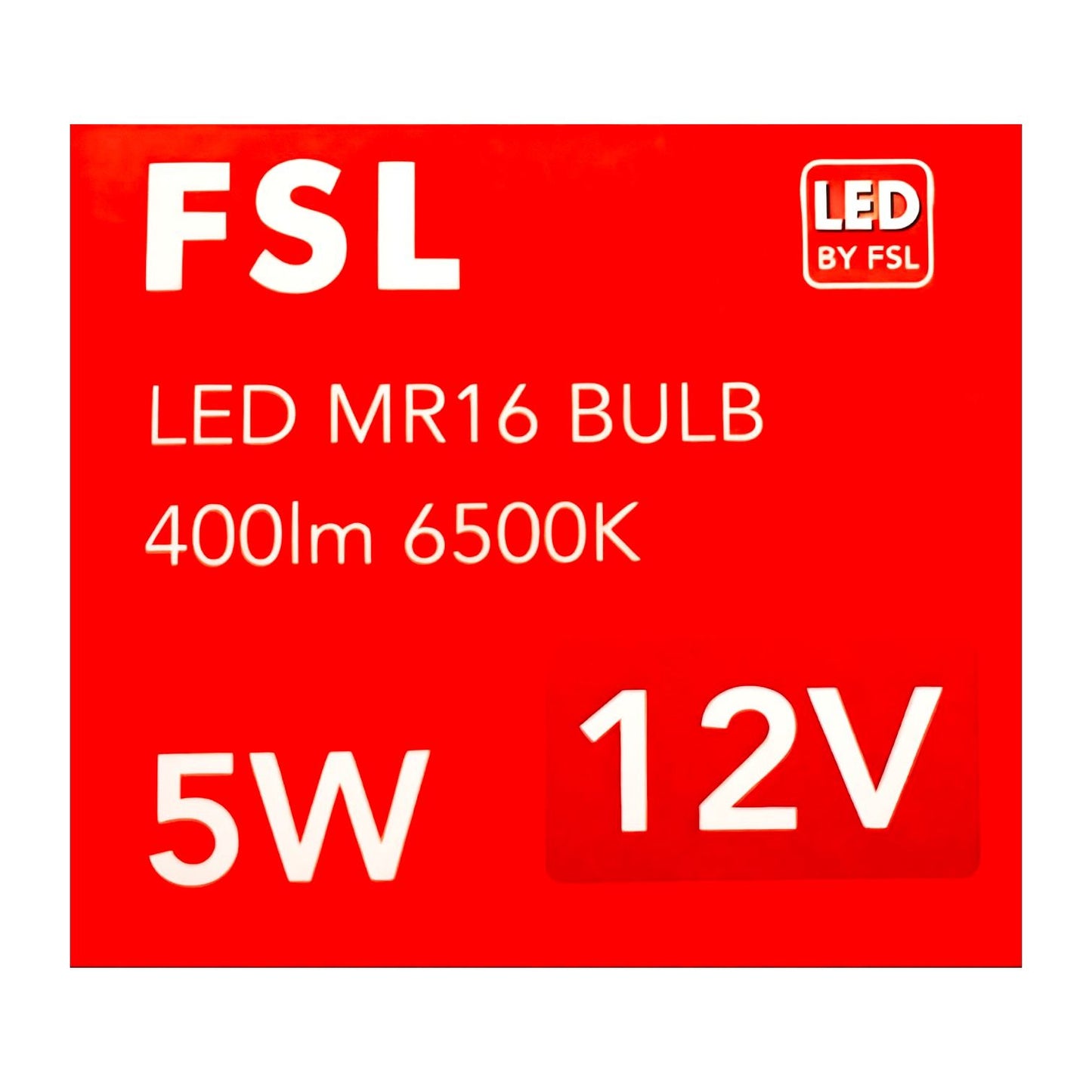 Ampolleta Led Mr16 Fsl 5w 12v- Blanco Luz Fría 6500k