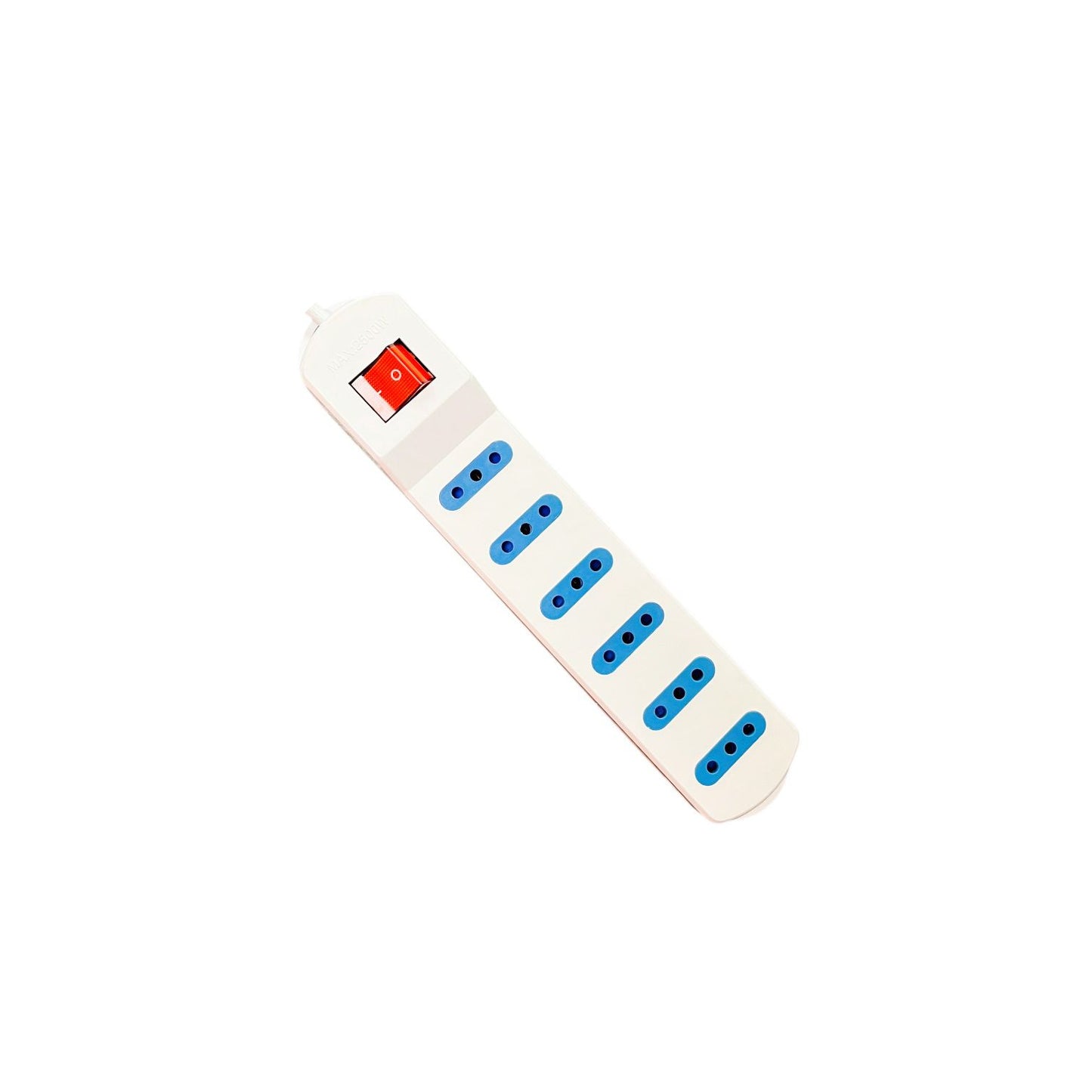 Alargador FSL con Interruptor 6 Posiciones 10A 250V – Cable 3M y 5M | Regleta de Enchufes Segura y Práctica