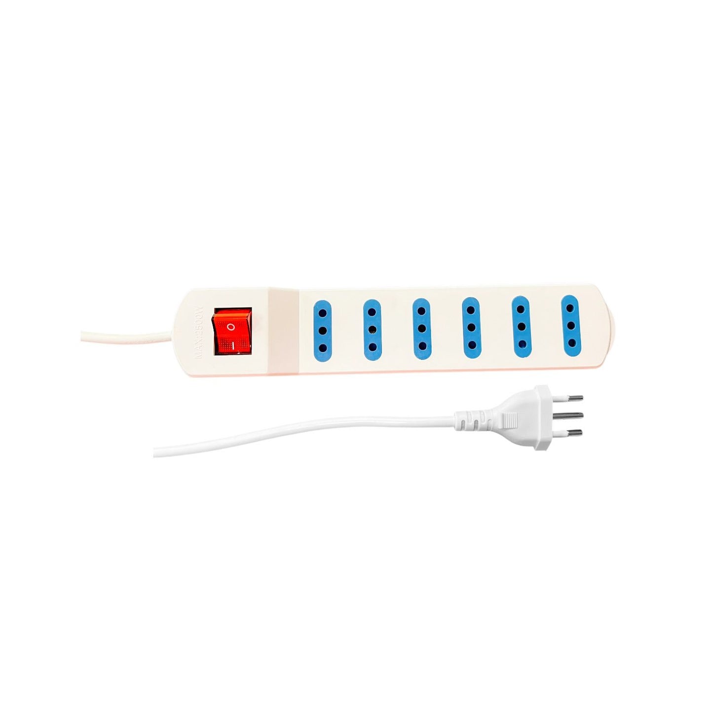 Alargador FSL con Interruptor 6 Posiciones 10A 250V – Cable 3M y 5M | Regleta de Enchufes Segura y Práctica