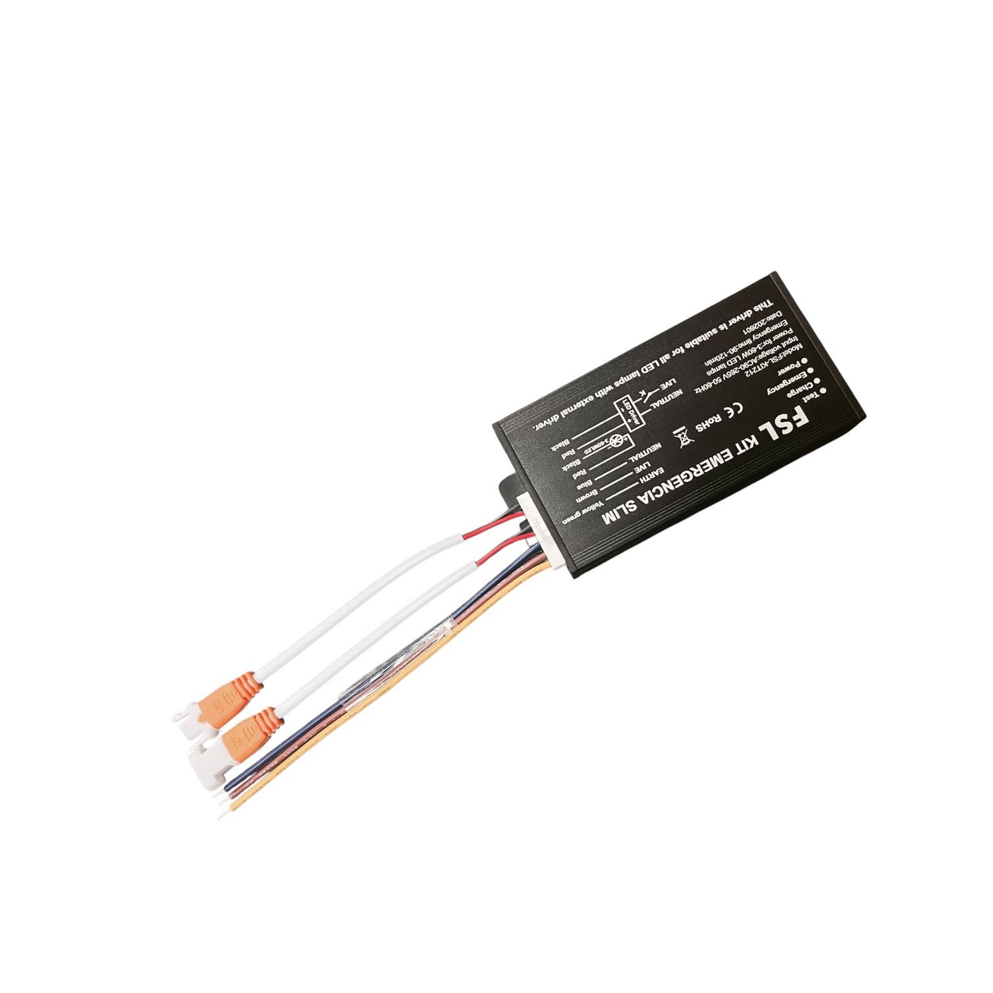 Kit Emergencia Slim Fsl 3-60w Ip20 Panel Led Conector Plano
