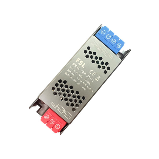 Fuente Poder Led 36w 12v Driver Transformador Ip20 Fsl