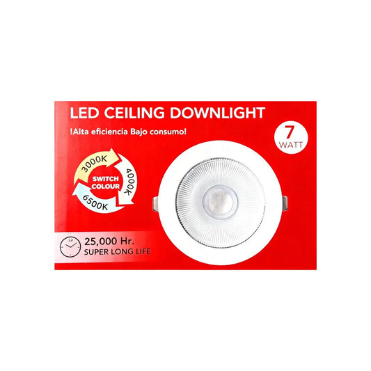 Foco Led Embutido Fsl 7w 3cct Luz Ajustable 90-265v Blanco