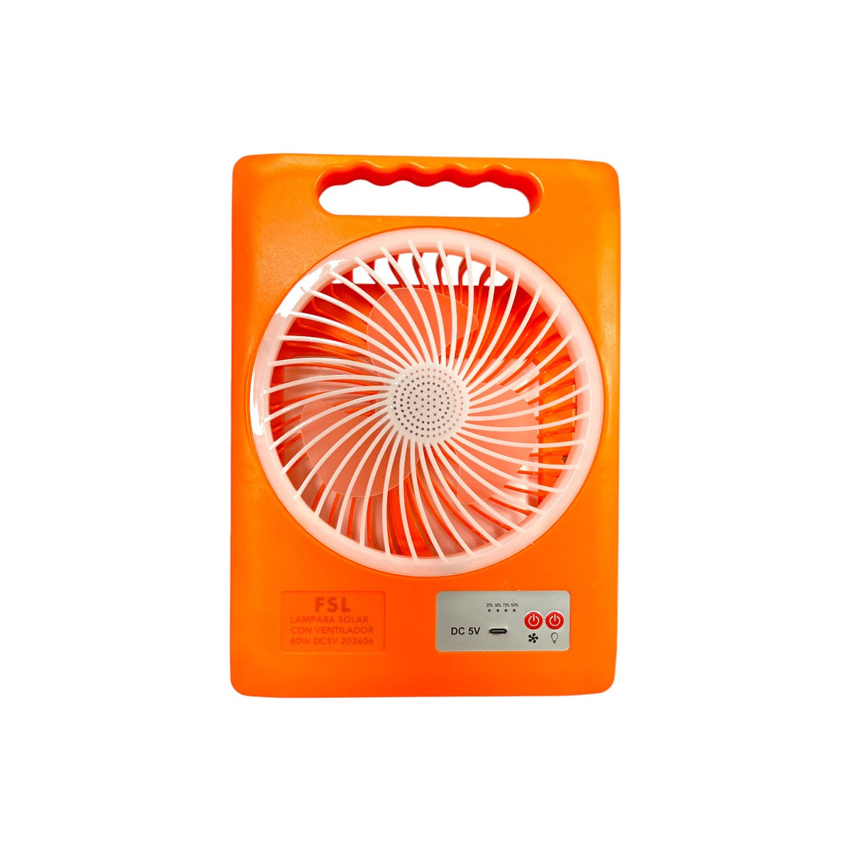 Lampara Led Solar Fsl 80w Con Ventilador Y Protección Ip20