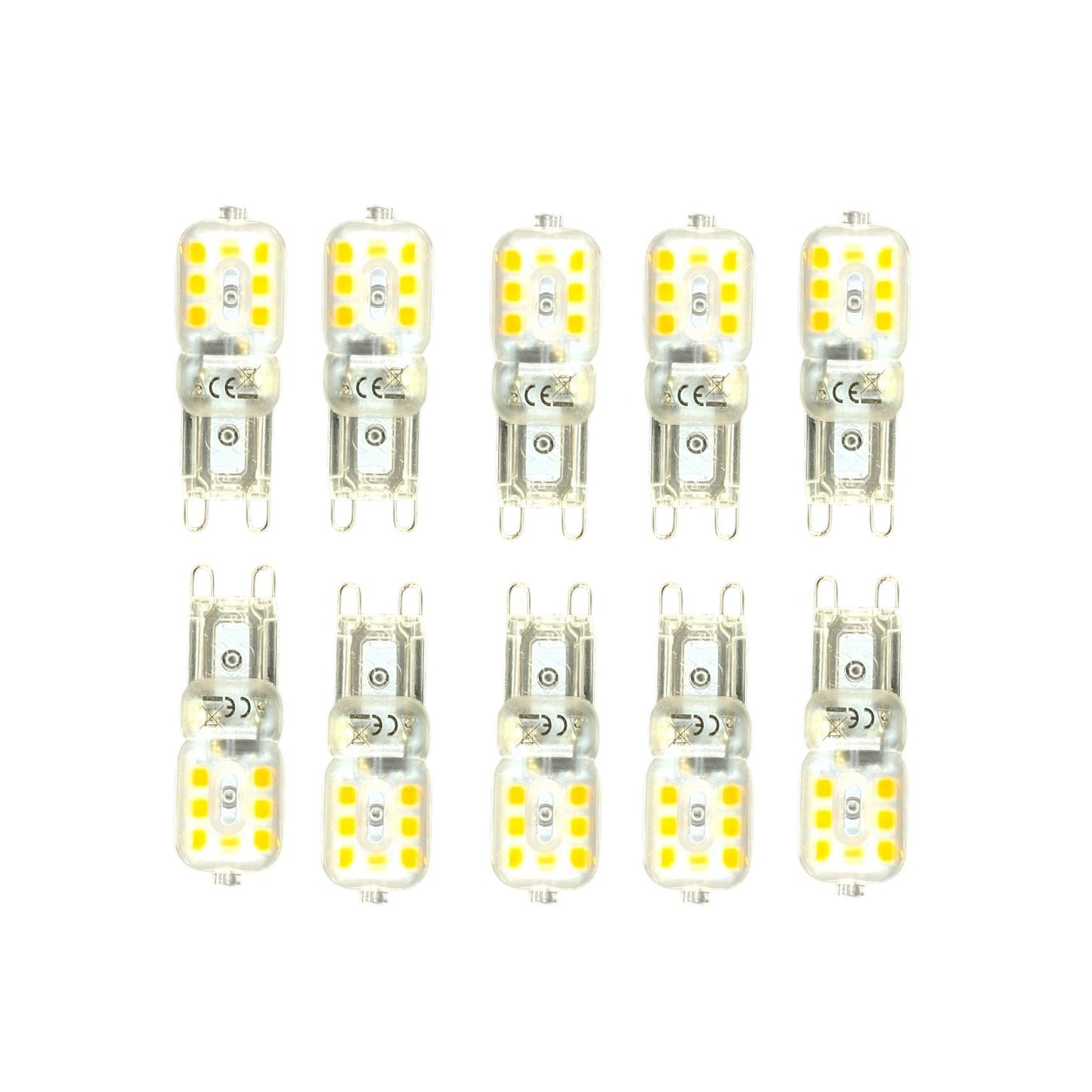 Pack X10 Ampolletas LED G9 2.5W 240V FSL Luz Cálida 3000K / Fría 6500K