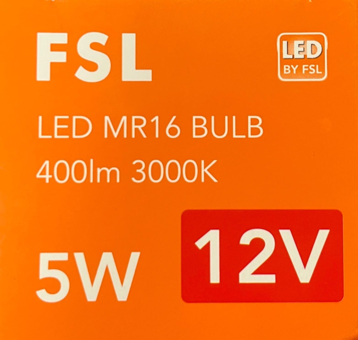 Ampolleta Mr16 En 12 V De 5w Blanco- Luz Cálida Fsl
