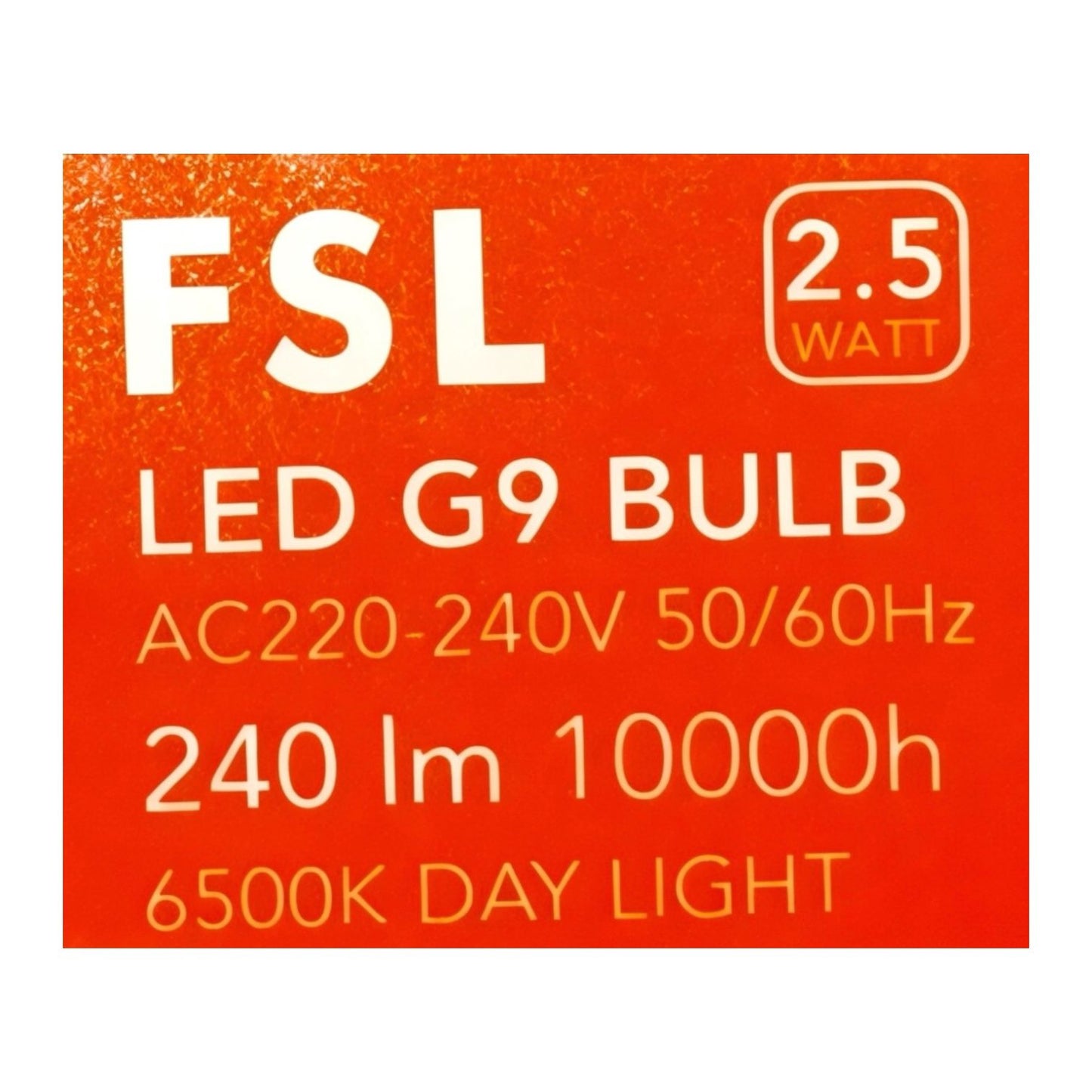 Pack X10 Ampolletas LED G9 2.5W 240V FSL Luz Cálida 3000K / Fría 6500K