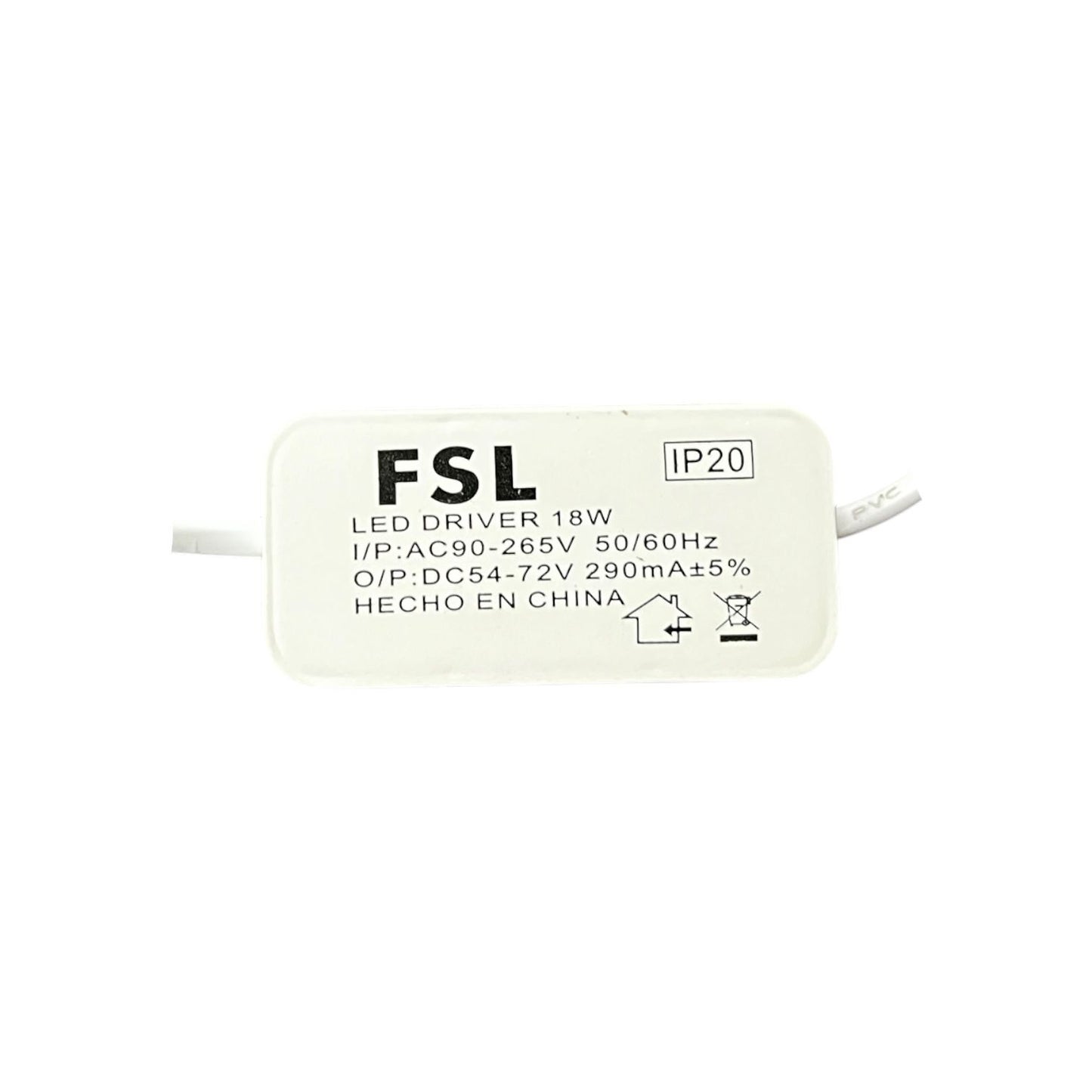 Panel Led Sobrepuesto Redondo 18w Luz Fría 6500k Negro- FSL  con Detalles en caja