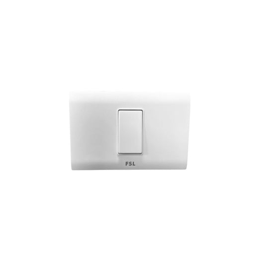 Interruptor Simple FSL 9/12 16A 250V Blanco | Módulo 1 SEC Certificado