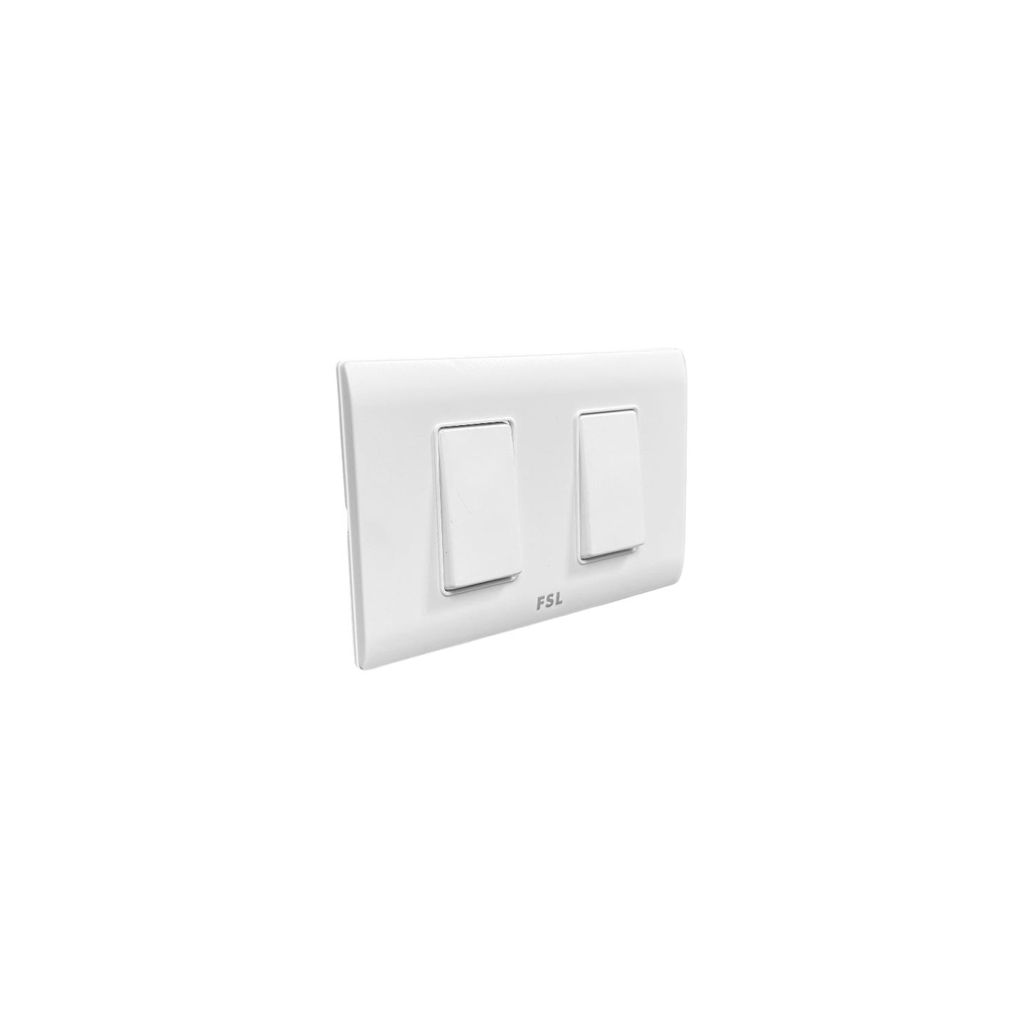 Interruptor Doble FSL 9/15 16A 250V Blanco | Módulo 2 SEC Certificado