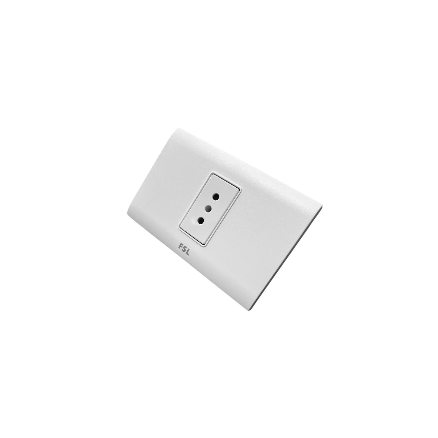 Tomacorriente Simple 10A F8A-1163 con Certificación SEC – Blanco FSL