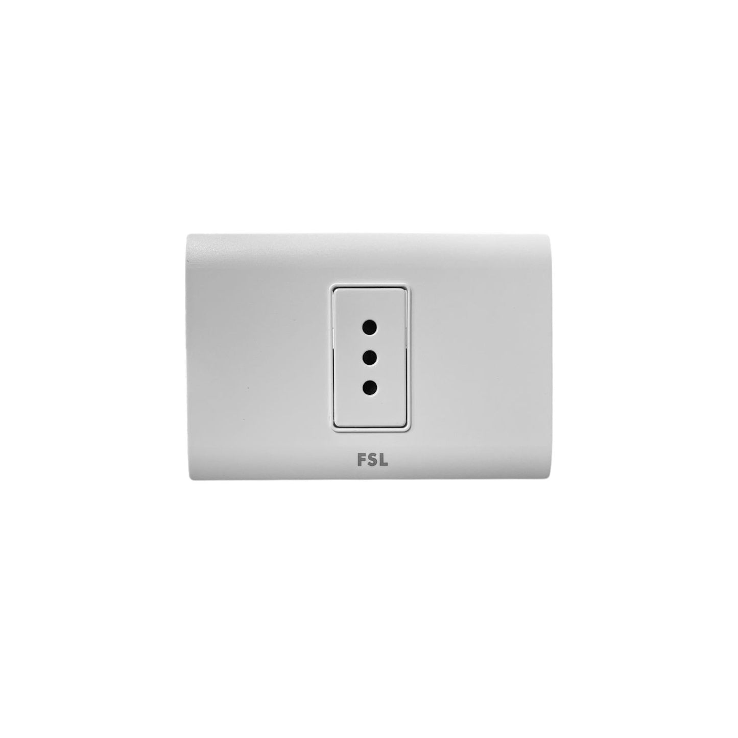 Tomacorriente Simple 10A F8A-1163 con Certificación SEC – Blanco FSL
