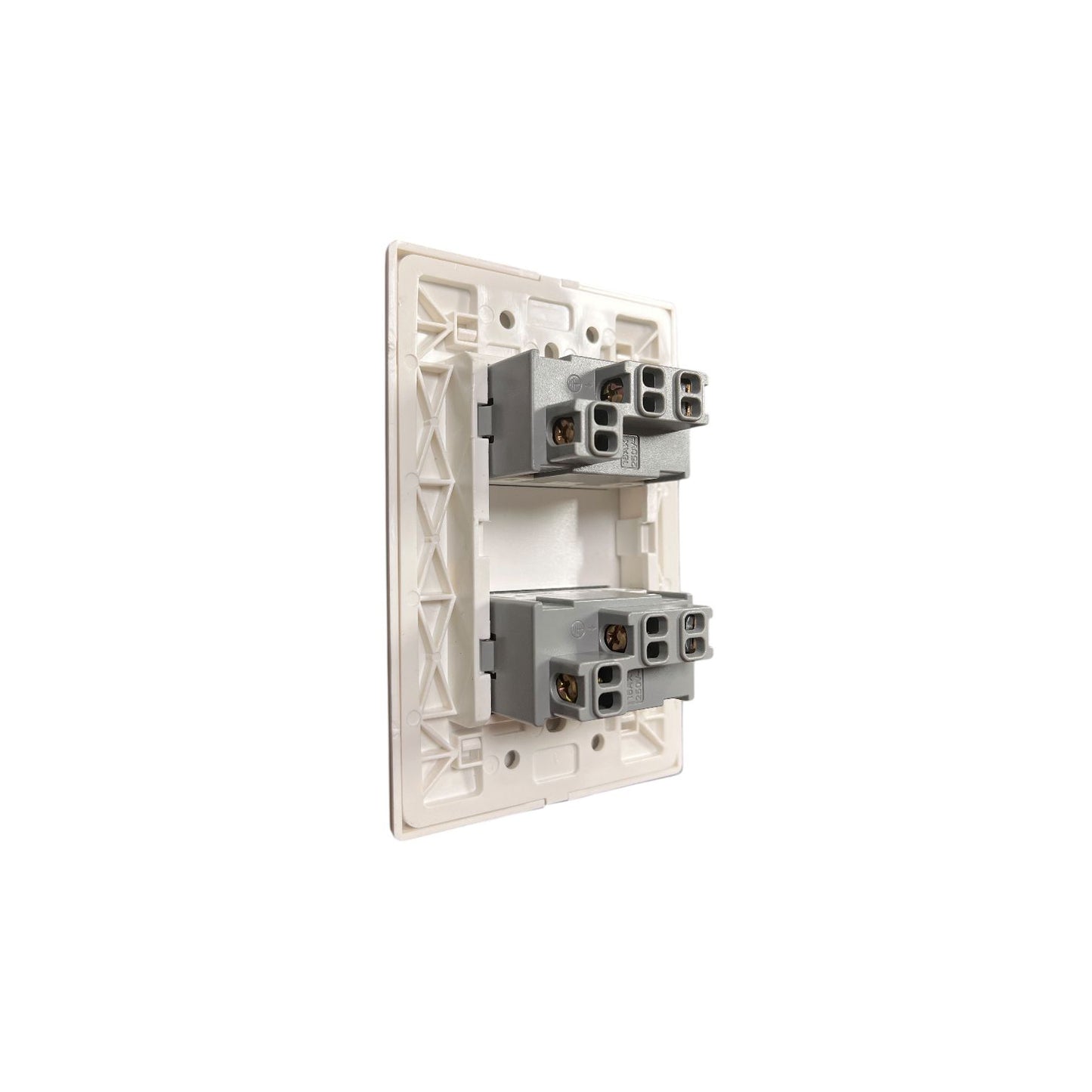 Tomacorriente Doble FSL F8A-2163W 10A 250V Blanco | SEC Certificado 2 Tomas