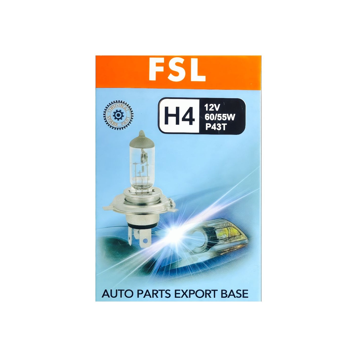 Pack X2 Ampolleta Halógena H4 12V 60/55W P43t 3200K Para Auto FSL