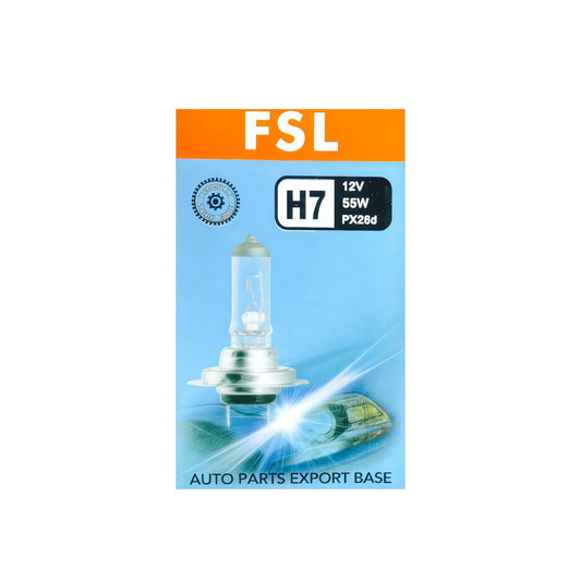 Pack X2 Ampolleta Halógena H7 12V 55W PX26d 3200K Para Auto FSL