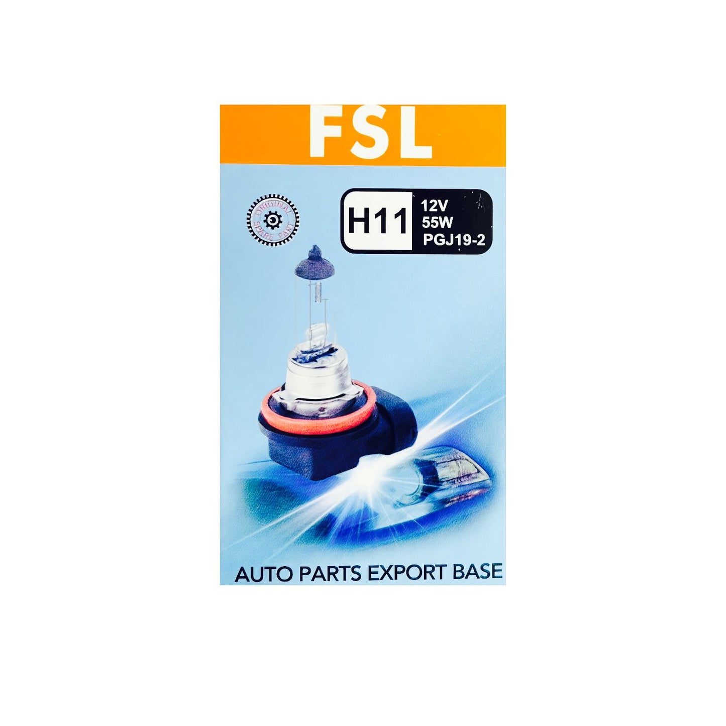 Pack X3 Ampolleta Halógena H11 12V 55W PGJ19-2 3200K Para Auto FSL