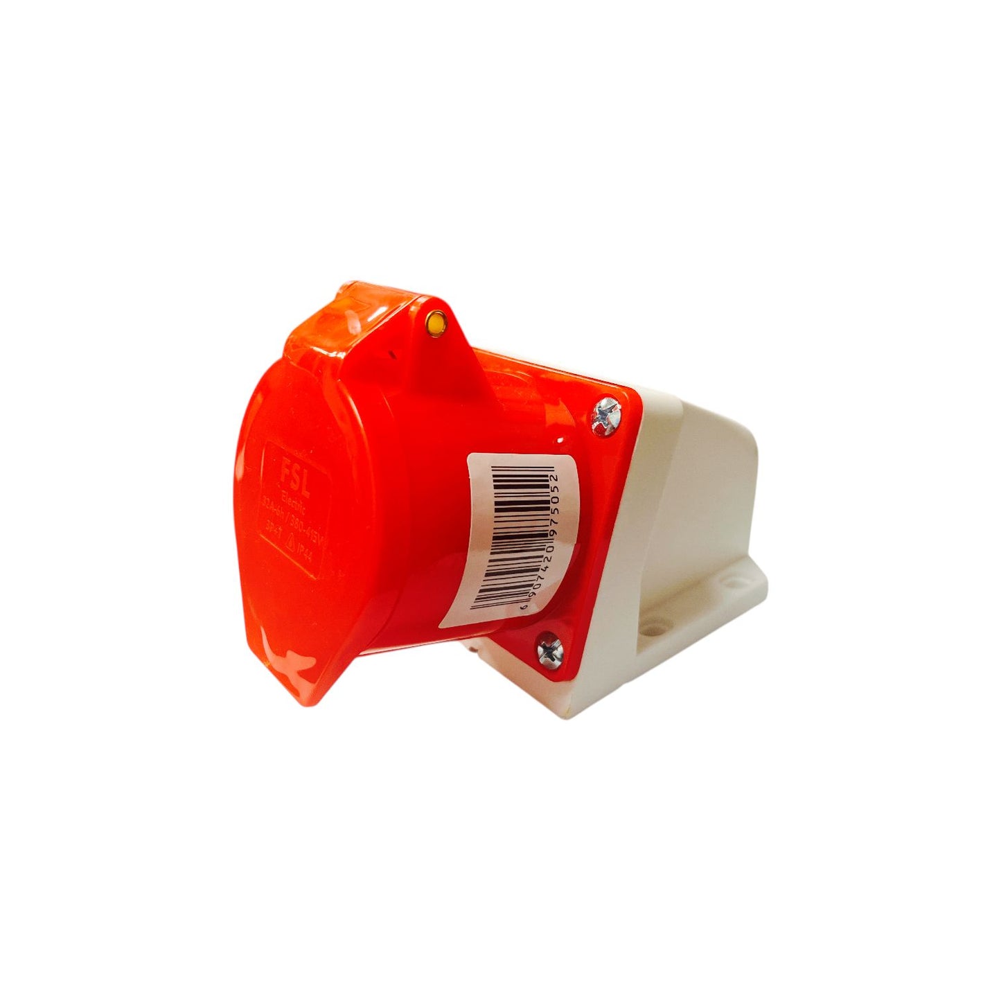 Enchufe Industrial Hembra Sobrepuesto FSL 3P+T 32A IP44 380-415V | Toma Trifásica Fija Potente