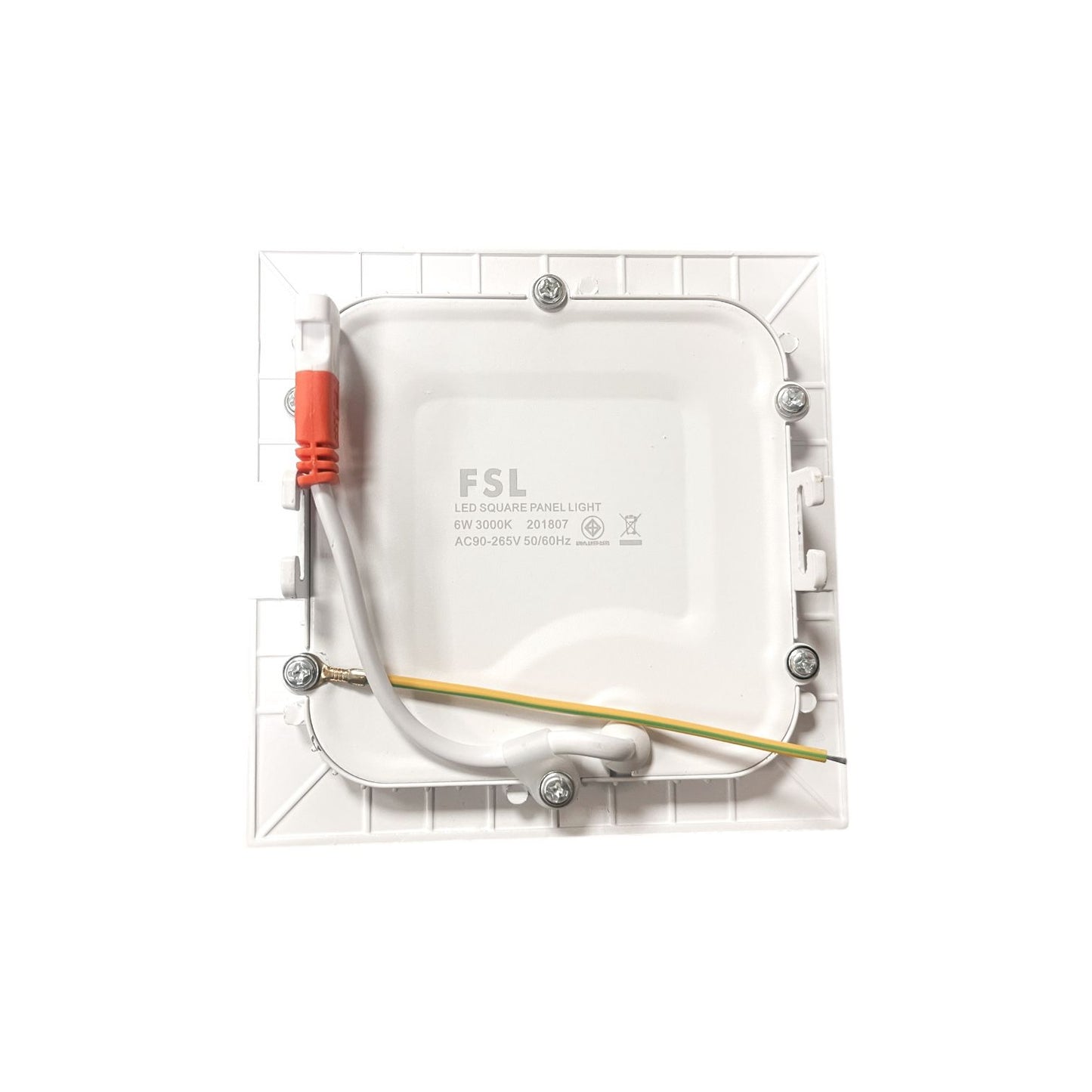 Panel LED Embutido Cuadrado 6W Luz Cálida / Fría (3000K–6500K) – FSL