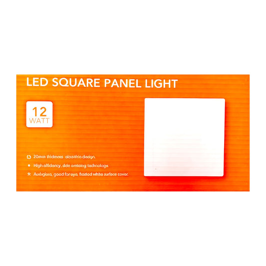 Panel LED Embutido Cuadrado 12W Luz Cálida / Fría (3000K–6500K) – FSL